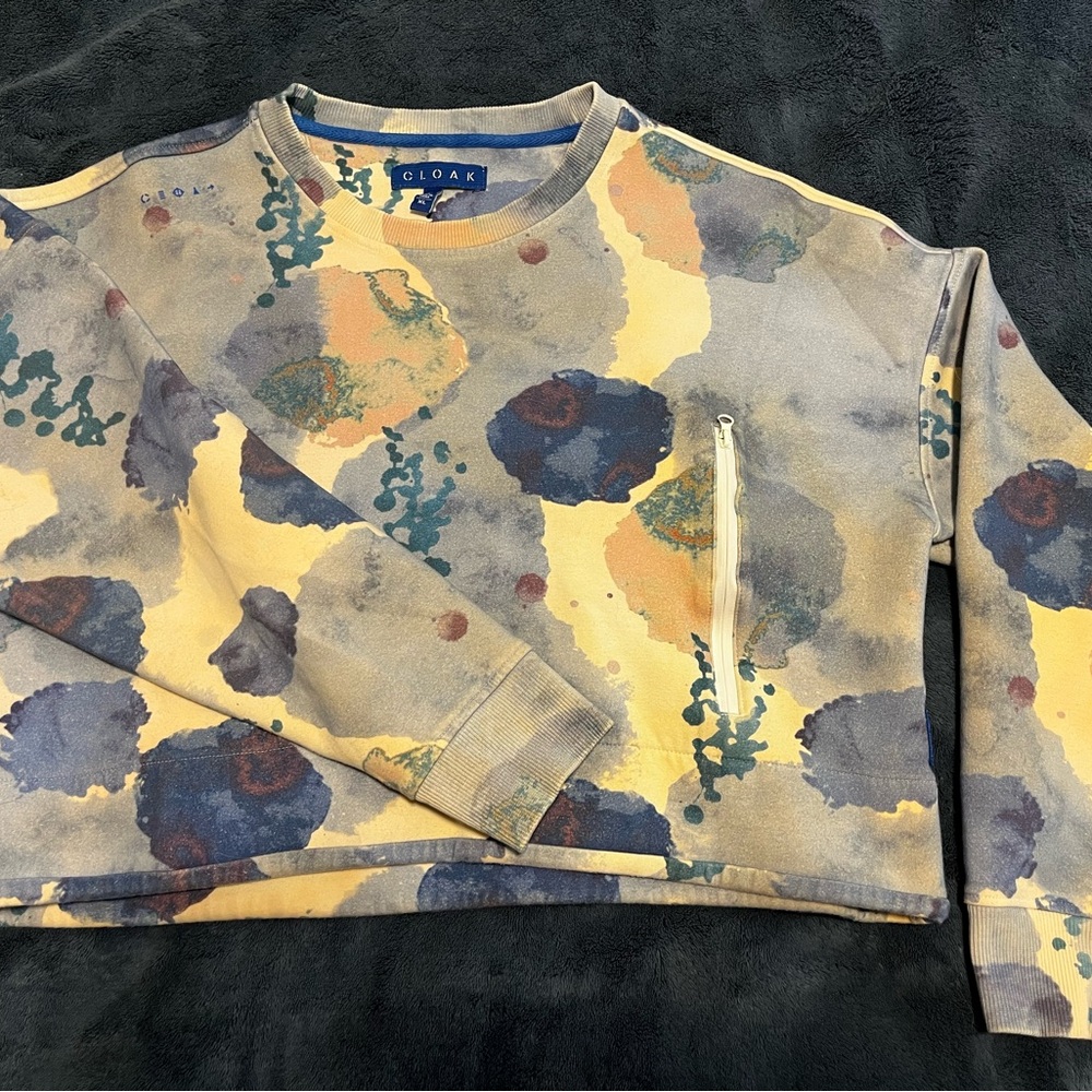 OAK Yellow and Blue Artistic Sweatshirt